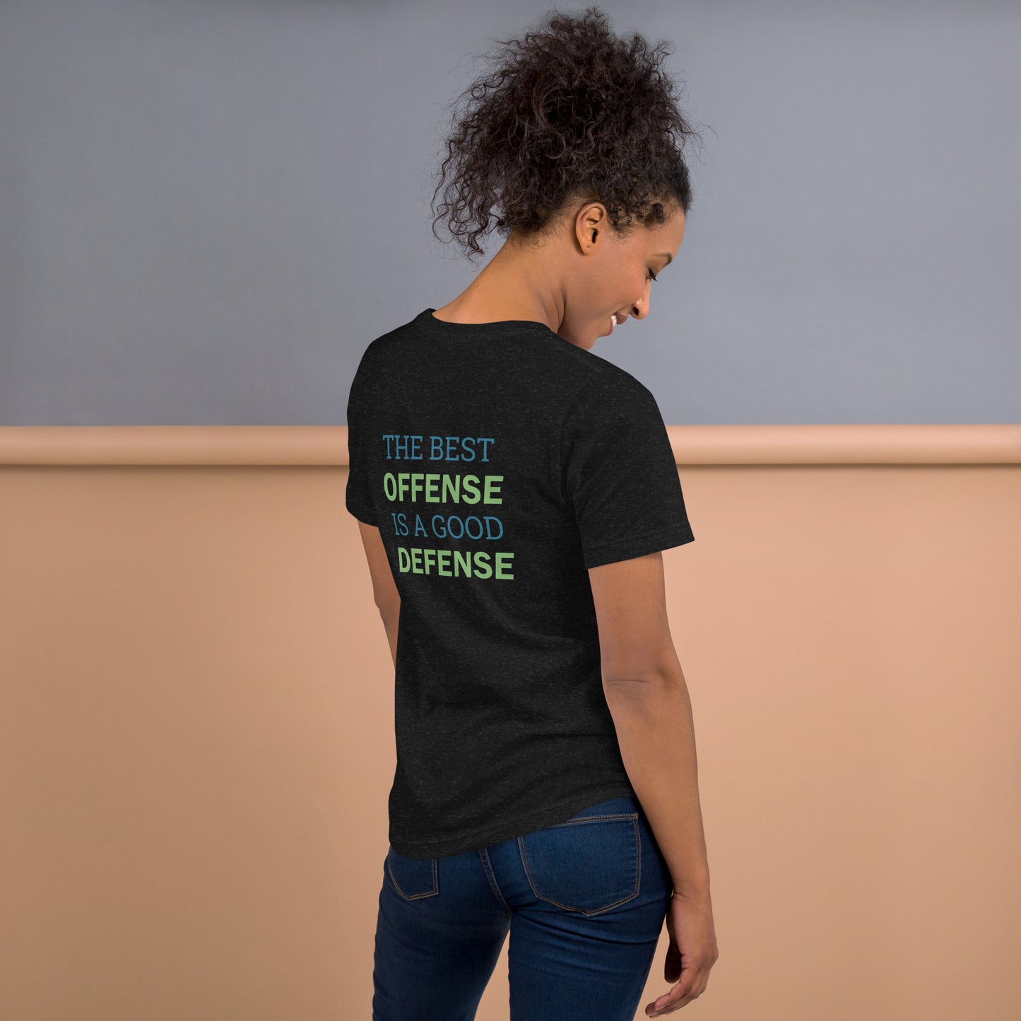 ACD Logo "The Best Offense is a Good Defense" Unisex T-Shirt