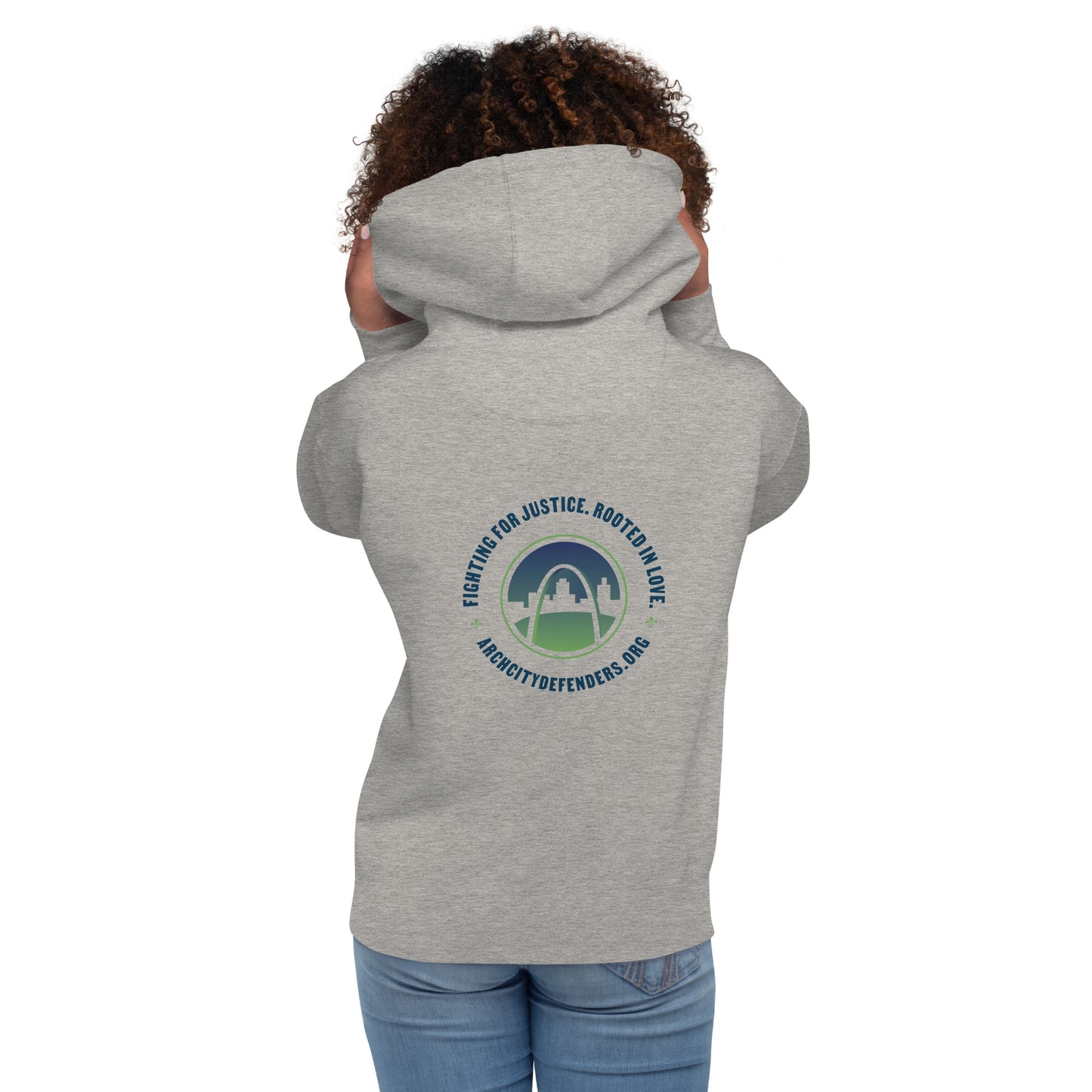Fighting for Justice. Rooted in Love. Unisex Hoodie