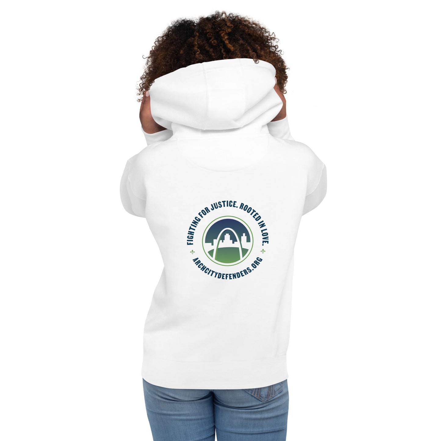 Fighting for Justice. Rooted in Love. Unisex Hoodie
