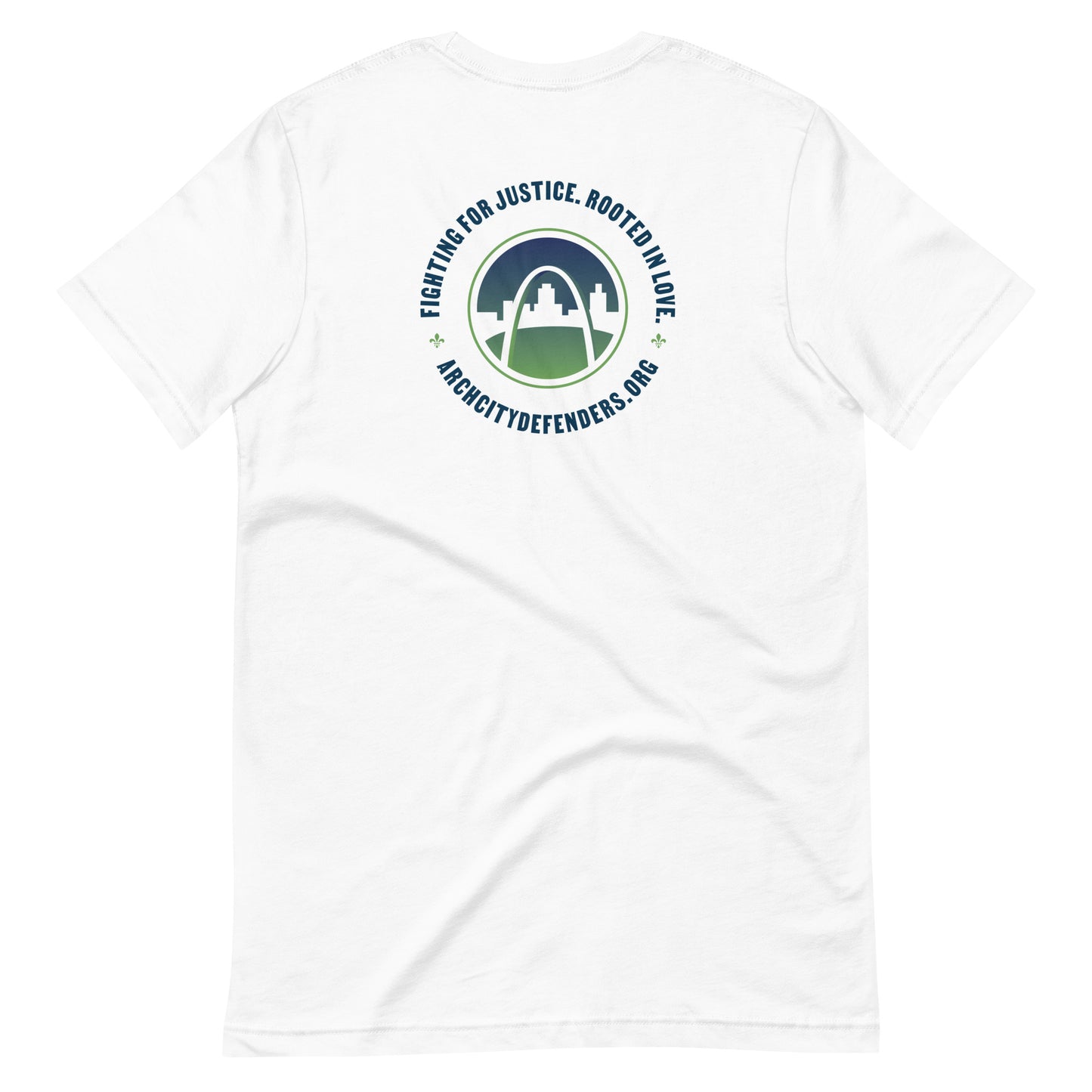 Fighting for Justice. Rooted in Love. Unisex T-Shirt