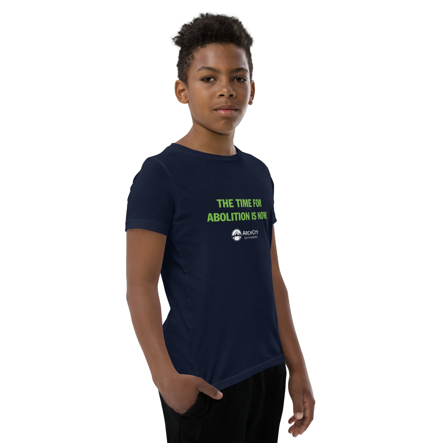 Time for Abolition is Now Youth Short Sleeve T-Shirt