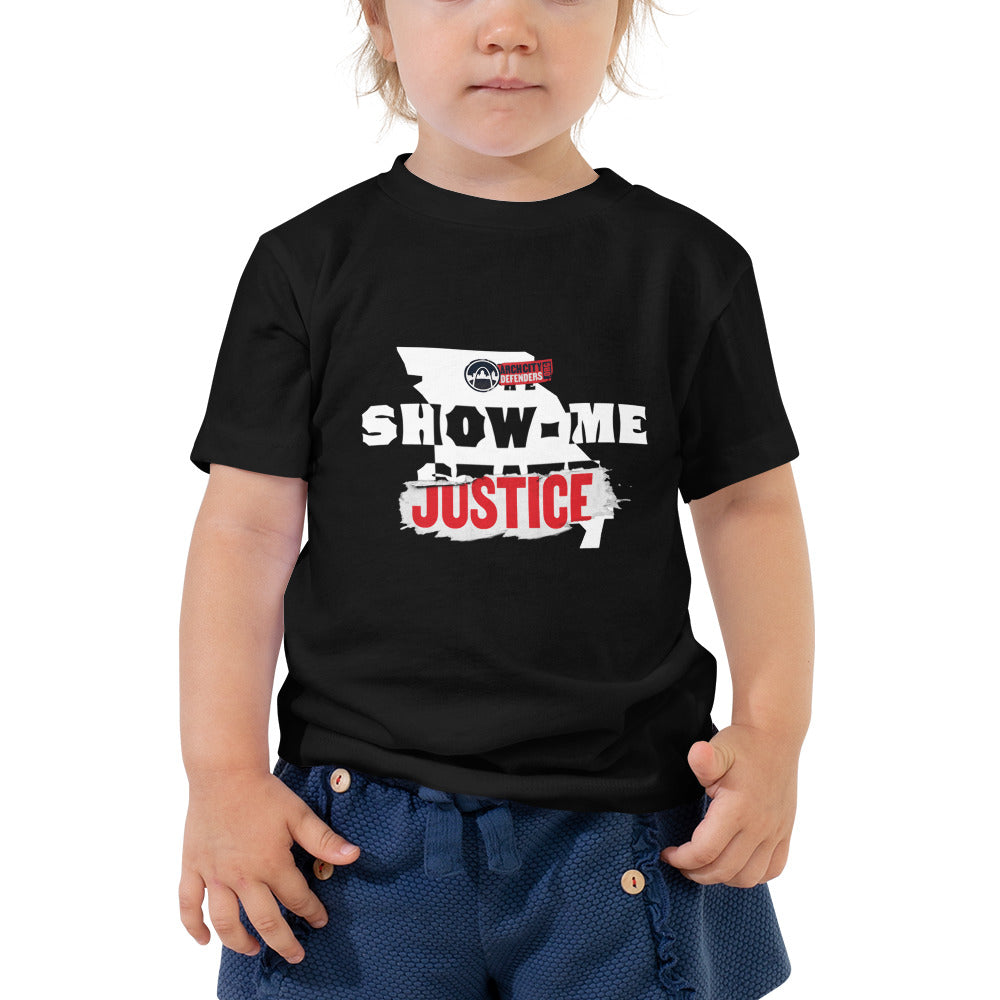 Show Me Justice Toddler Short Sleeve Tee