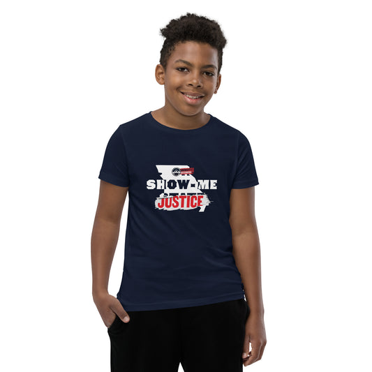 Show Me Justice Youth Short Sleeve T-Shirt